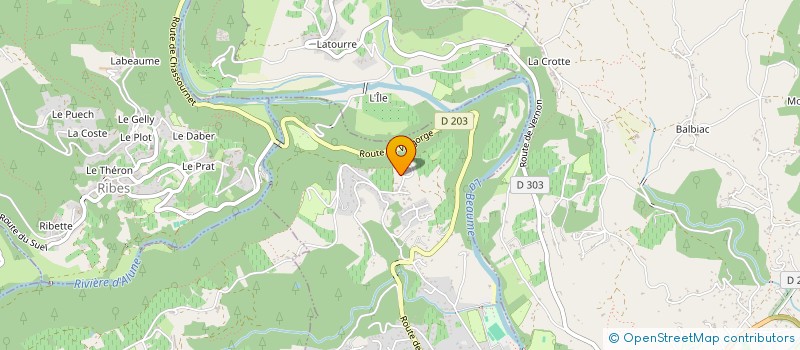 localisation de l'entreprise SAS PICA  JOYEUSE