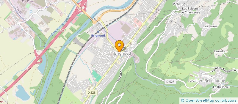 localisation de l'entreprise SAS PIDOUX  VILLARD-BONNOT