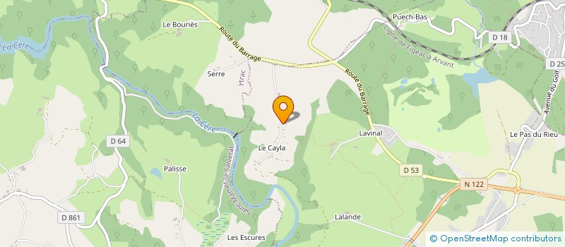 localisation de l'entreprise SAS PIERRE à SANSAC-DE-MARMIESSE