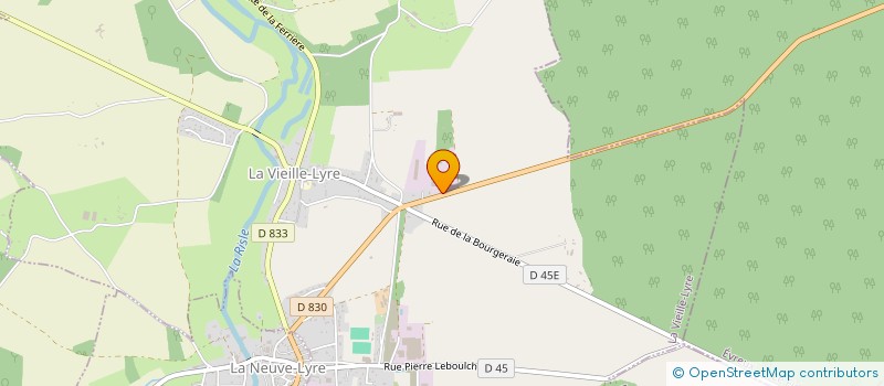 localisation de l'entreprise SAS PIERRE CHRETIEN à LA VIEILLE-LYRE