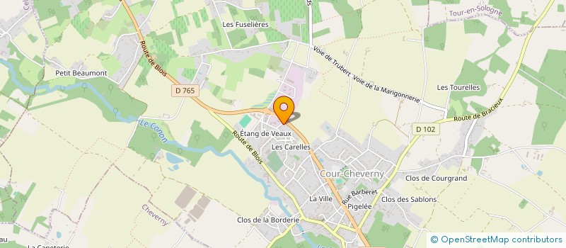 localisation de l'entreprise SAS PIERRE FRIBOURG  COUR-CHEVERNY