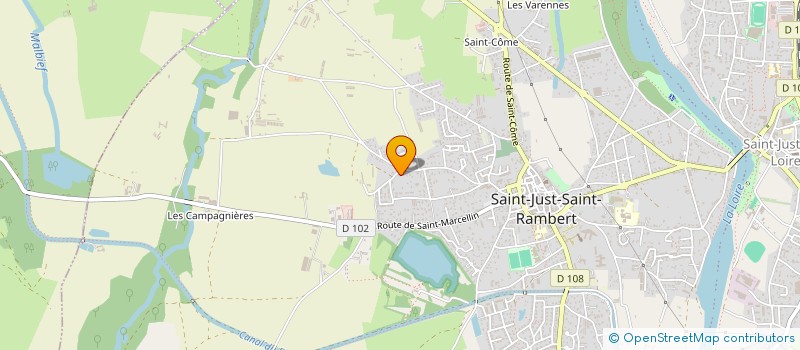 localisation de l'entreprise SAS PIERRE GUILLOT  SAINT-JUST-SAINT-RAMBERT