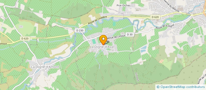 localisation de l'entreprise SAS PIERRE-LOUIS  LA DIGNE-D'AVAL