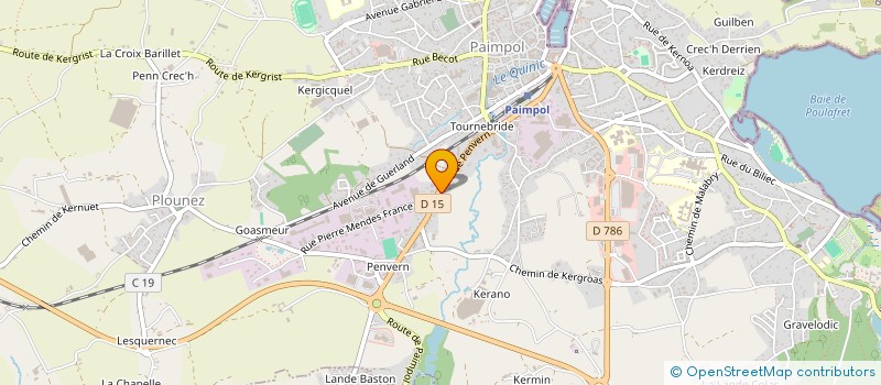 localisation de l'entreprise SAS PILARDEAU-COLLET-LOPEZ  PAIMPOL