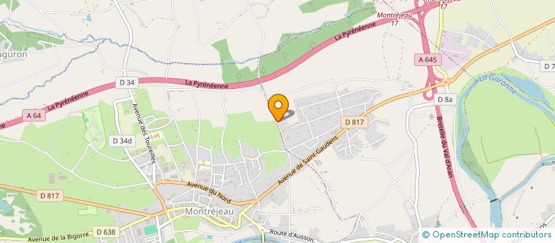 localisation de l'entreprise SAS PILOTEAM  MONTREJEAU