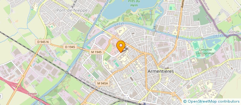 localisation de l'entreprise SAS PINOIT  ARMENTIERES