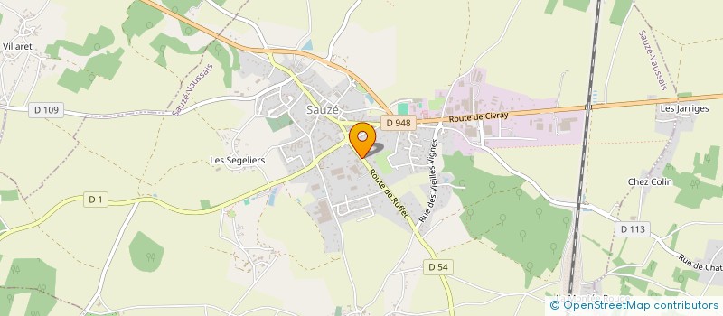 localisation de l'entreprise SAS PISCINES BOUFFARD  SAUZE-VAUSSAIS