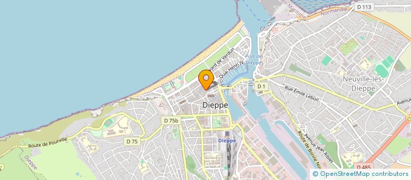 localisation de l'entreprise SAS PIZZA à DIEPPE