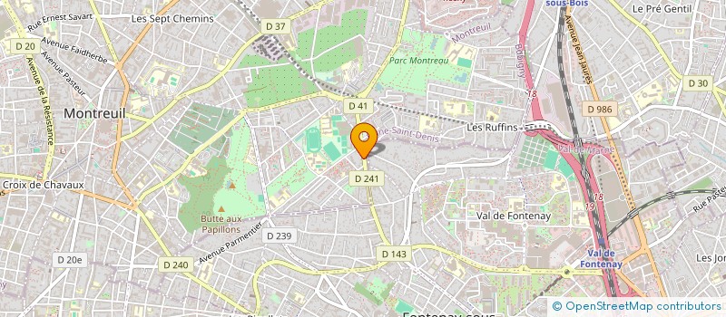 localisation de l'entreprise SAS PIZZA CITY à MONTREUIL