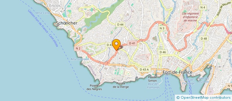 localisation de l'entreprise SAS PIZZA DAL CIELO  FORT-DE-FRANCE