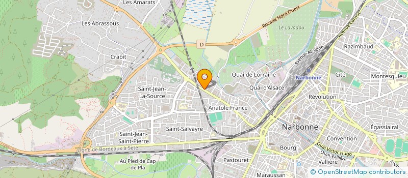 localisation de l'entreprise SAS PIZZA PASTA  NARBONNE