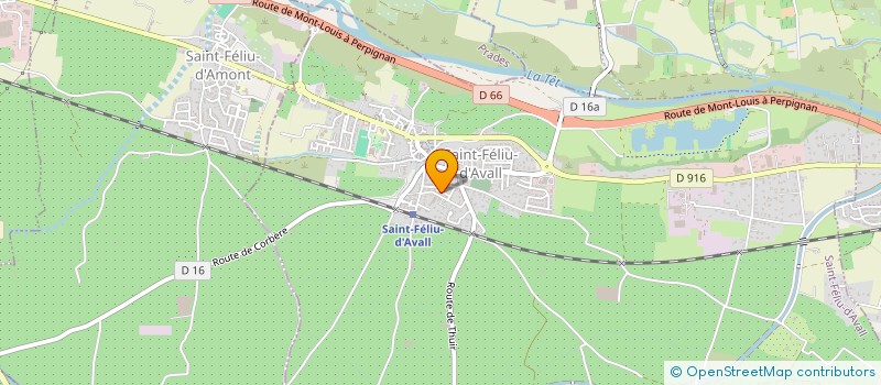localisation de l'entreprise SAS PLAC'ISO 66 à SAINT-FELIU-D'AVALL