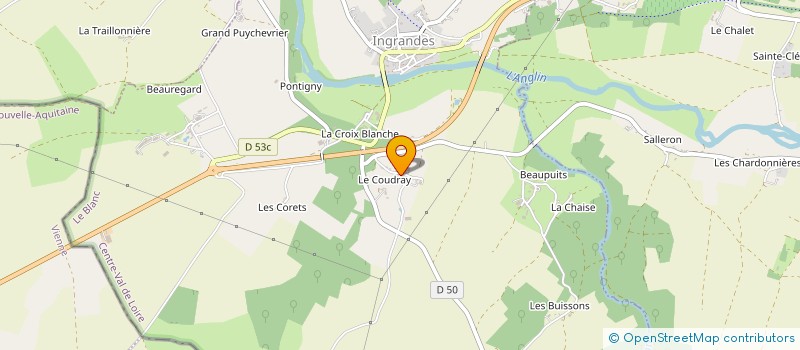 localisation de l'entreprise SAS PLAINCOURAULT à INGRANDES