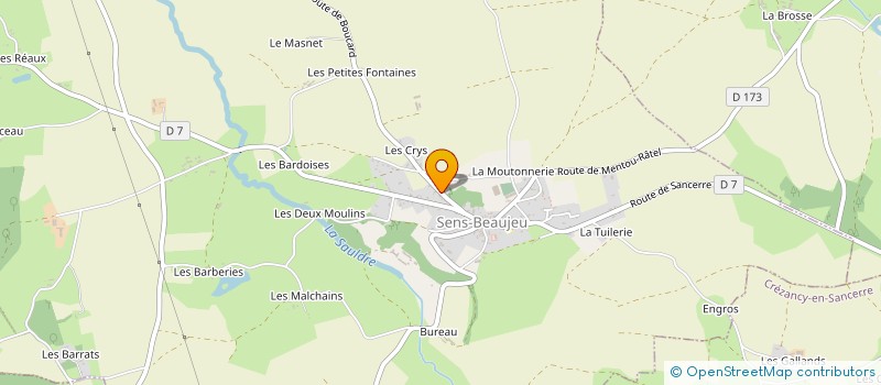 localisation de l'entreprise SAS PLASTI-TREMP' à MENETOU-RATEL