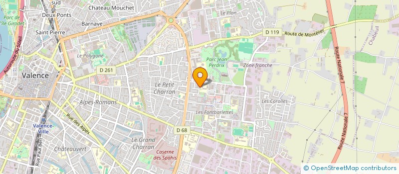 localisation de l'entreprise SAS PLATRERIE à VALENCE