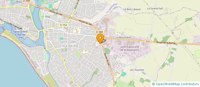 localisation de l'entreprise SAS PMP à SAINT-GILLES-CROIX-DE-VIE
