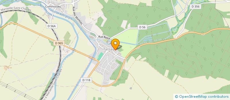 localisation de l'entreprise SAS POINSOTTE  TANLAY