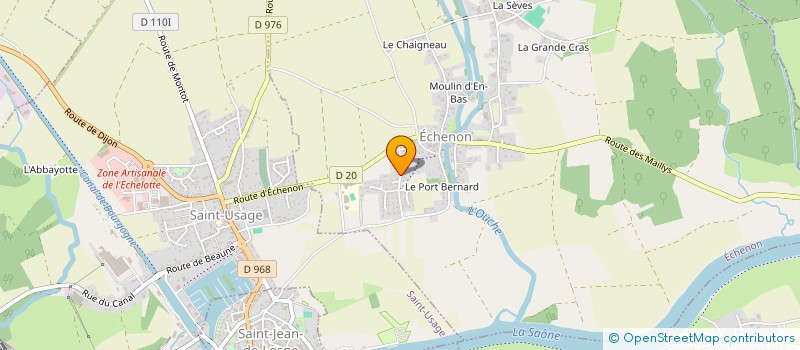 localisation de l'entreprise SAS POISSONNIER ENERGIE  ECHENON