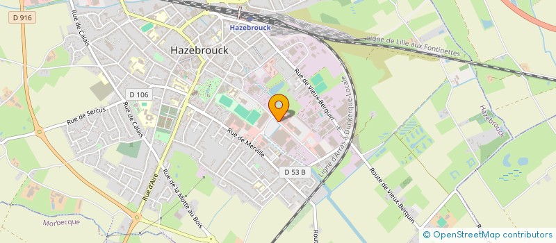 localisation de l'entreprise SAS POLANDRE  HAZEBROUCK