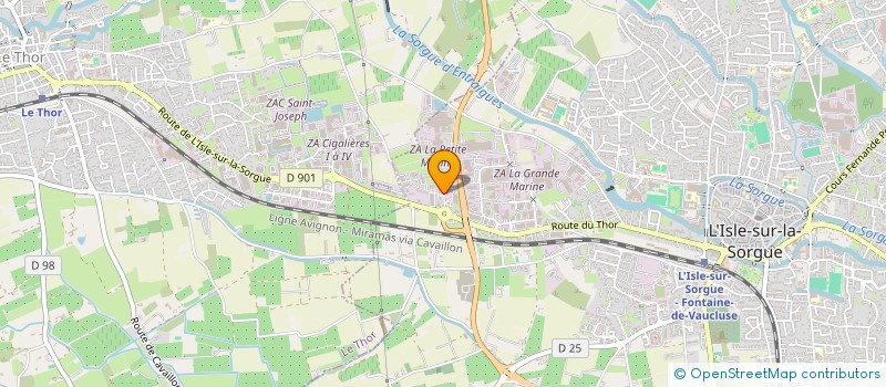 localisation de l'entreprise SAS POLE POSITION  L'ISLE-SUR-LA-SORGUE