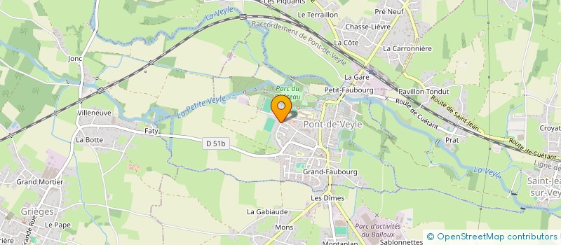 localisation de l'entreprise SAS POLYTRANS 01 à PONT-DE-VEYLE
