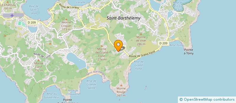 localisation de l'entreprise SAS POM SBH à SAINT BARTHELEMY