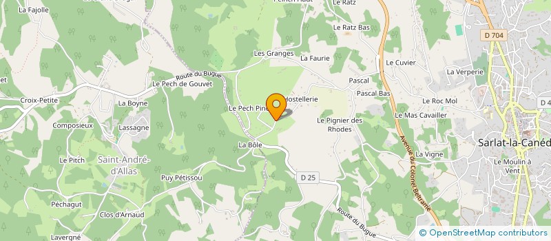 localisation de l'entreprise SAS POMEGUES à SARLAT-LA-CANEDA