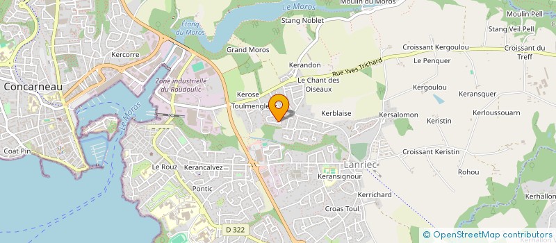 localisation de l'entreprise SAS POMPES FUNEBRES DIDIER YVONNOU à CONCARNEAU