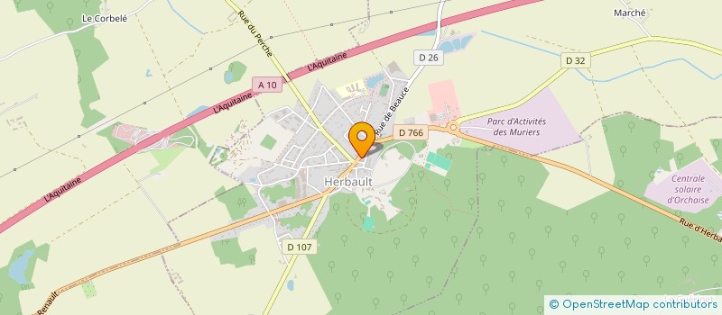 localisation de l'entreprise SAS POMPES FUNEBRES GILBERT & FILLE  HERBAULT