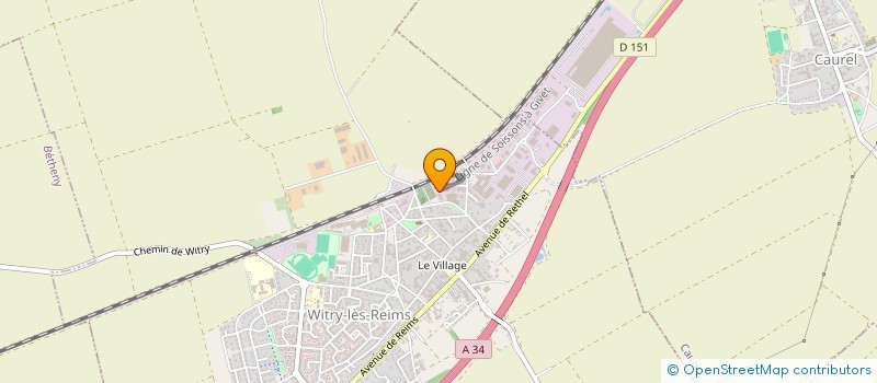 localisation de l'entreprise SAS PONCELET à WITRY-LES-REIMS