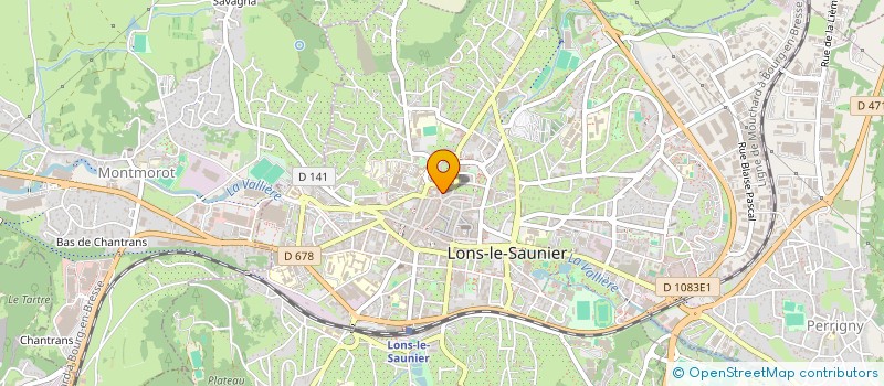 localisation de l'entreprise SAS PONCET  LONS-LE-SAUNIER