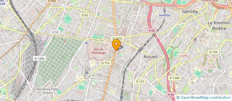 localisation de l'entreprise SAS PONCET à ANTONY