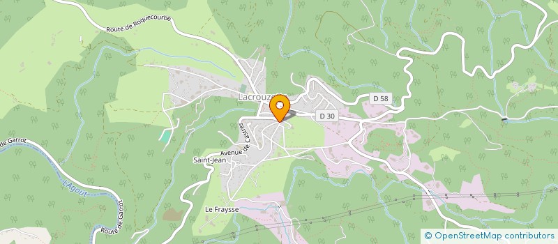 localisation de l'entreprise SAS PONTIER  LACROUZETTE