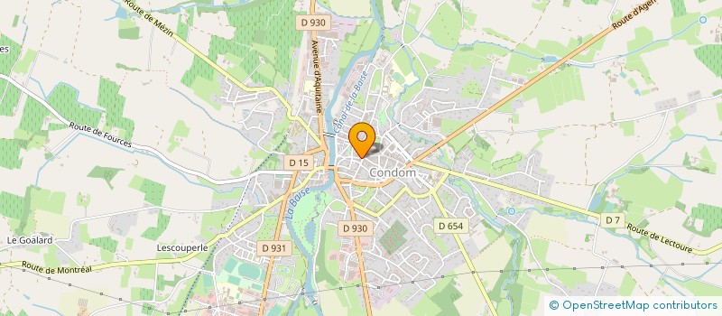 localisation de l'entreprise SAS POPINES  CONDOM