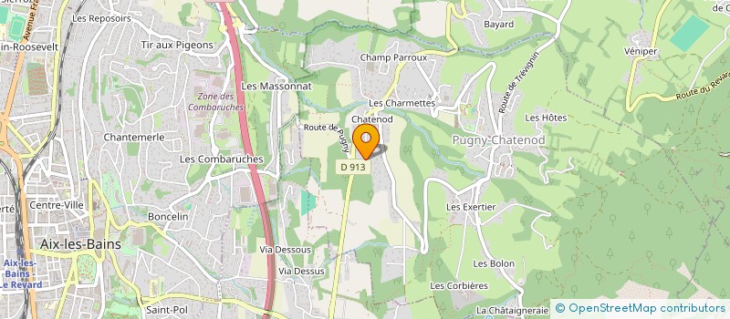 localisation de l'entreprise SAS PORQUEROLLES  PUGNY-CHATENOD