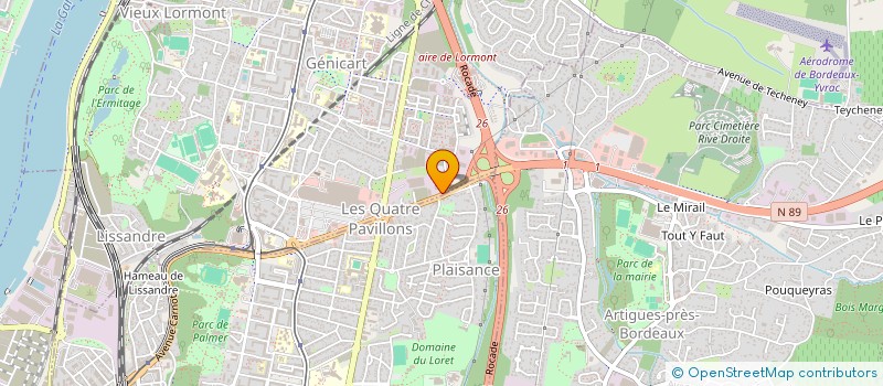 localisation de l'entreprise SAS PORTES DE BORDEAUX  LORMONT