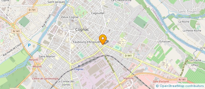localisation de l'entreprise SAS PORTIER à COGNAC