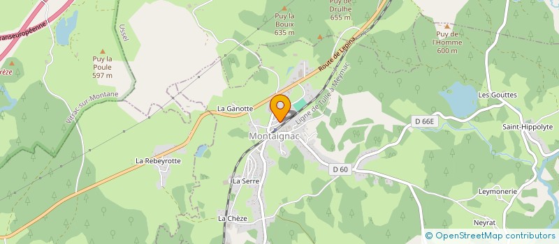 localisation de l'entreprise SAS PORTRON  MONTAIGNAC-SUR-DOUSTRE