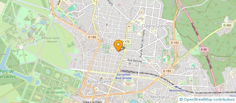 localisation de l'entreprise SAS POSTEA à VERSAILLES