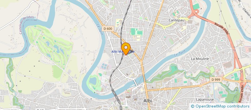 localisation de l'entreprise SAS     POUPY  ALBI