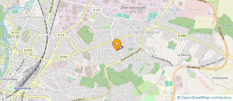 localisation de l'entreprise SAS POWER SERVICES 16  L'ISLE-D'ESPAGNAC