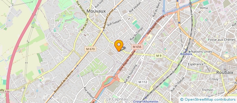 localisation de l'entreprise SAS POYE  MOUVAUX