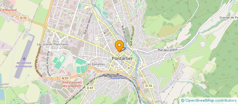 localisation de l'entreprise SAS PR 2 à PONTARLIER