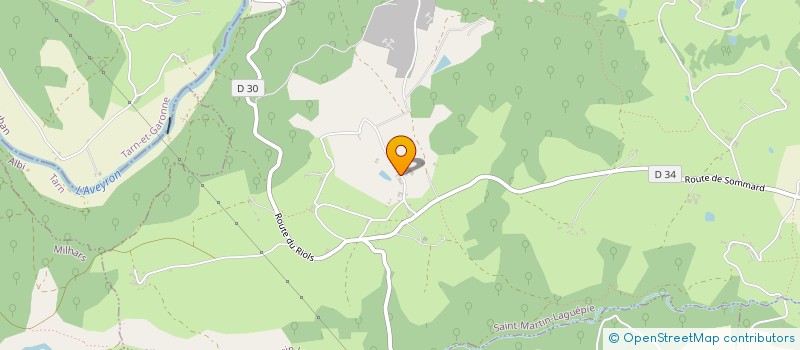 localisation de l'entreprise SAS PRATSOL  SAINT-MARTIN-LAGUEPIE