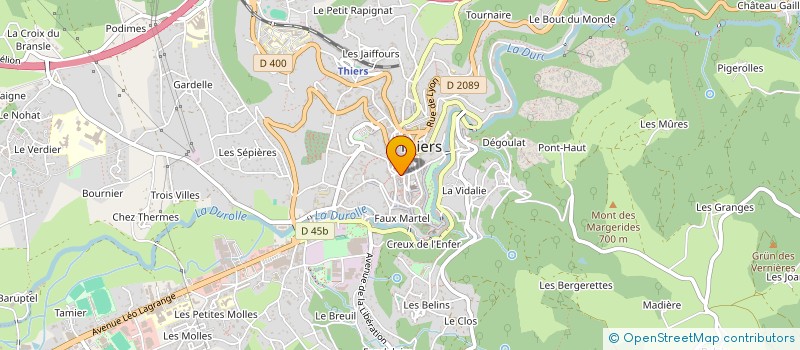 localisation de l'entreprise SAS PRAX à THIERS