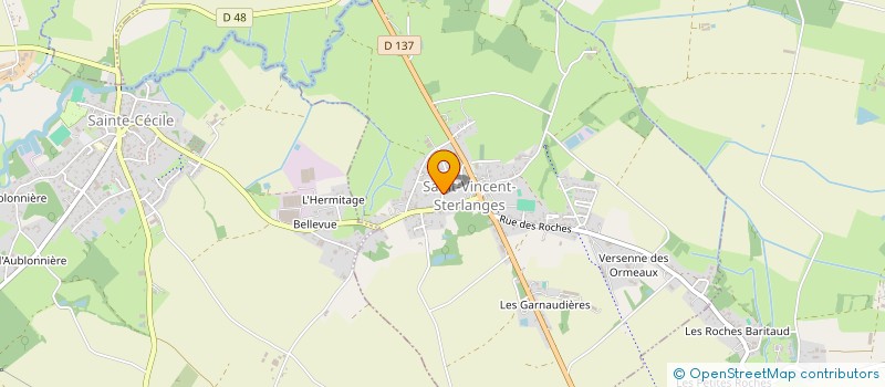 localisation de l'entreprise SAS PRENMI'MO  SAINT-VINCENT-STERLANGES