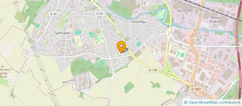 localisation de l'entreprise SAS PRESTIGE COIFFURE  BEAUVAIS