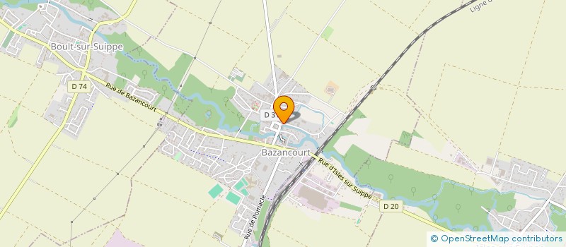 localisation de l'entreprise SAS PREVOTEAU X ET P  BAZANCOURT