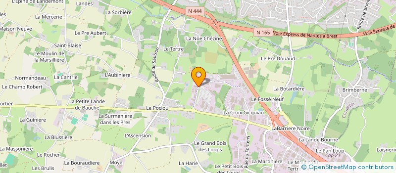 localisation de l'entreprise SAS PRIMORDIAAL à COUERON