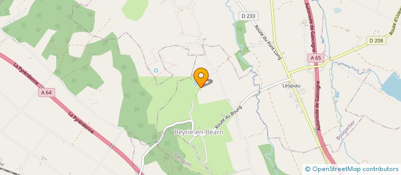 localisation de l'entreprise SAS PRIVAT  BEYRIE-EN-BEARN